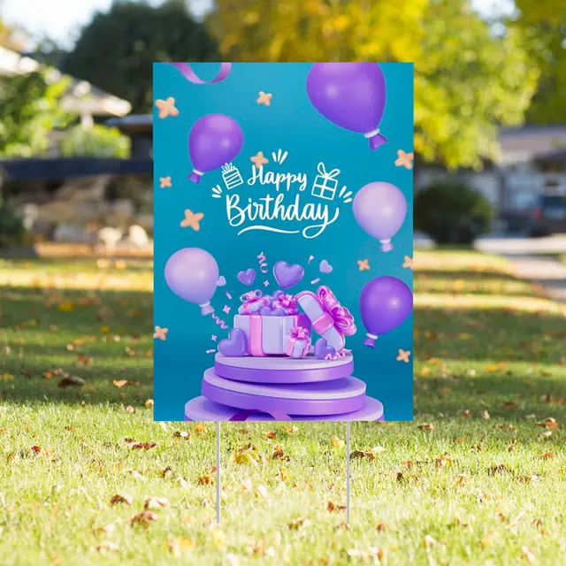 Custom Birthday Yard Signs view 5