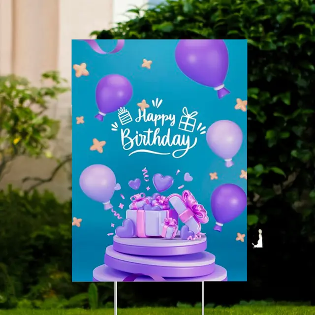 Custom Birthday Yard Signs view 6