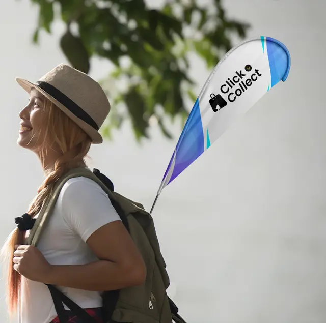 Custom Backpack Teardrop Flags view 5