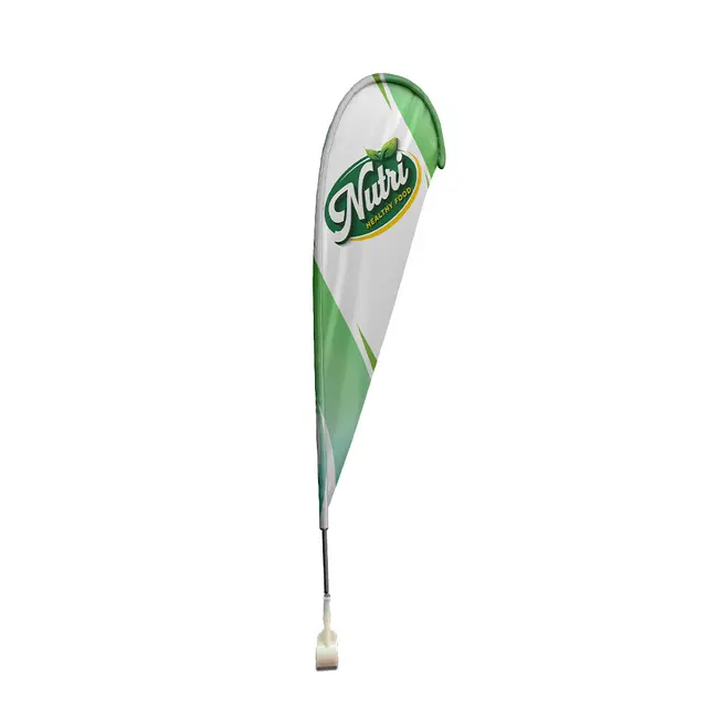 Custom Clip Tear Drop Flags view 3