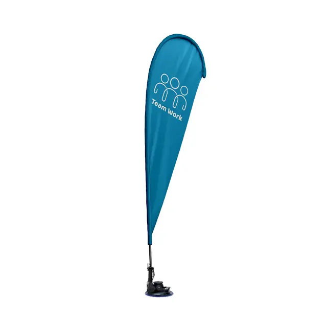 Custom Suction Tear Drop Flags view 3