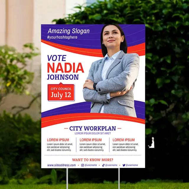 Custom Political Yard Signs view 6