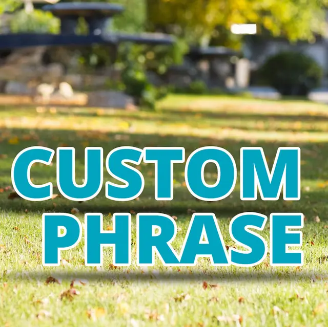Custom Yard letters view 2