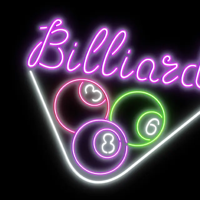 Billiards Neon Signs view 2