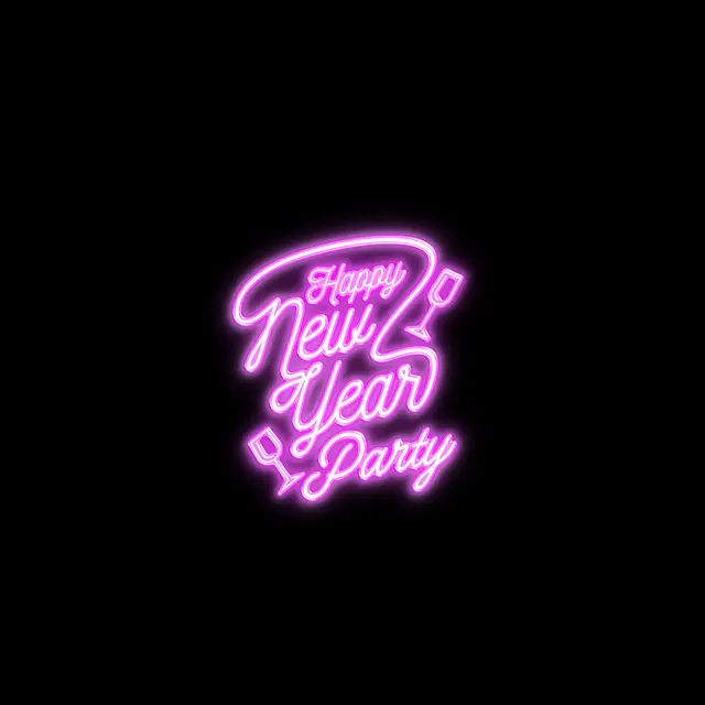 Happy New Year Party Neon Signs view 3