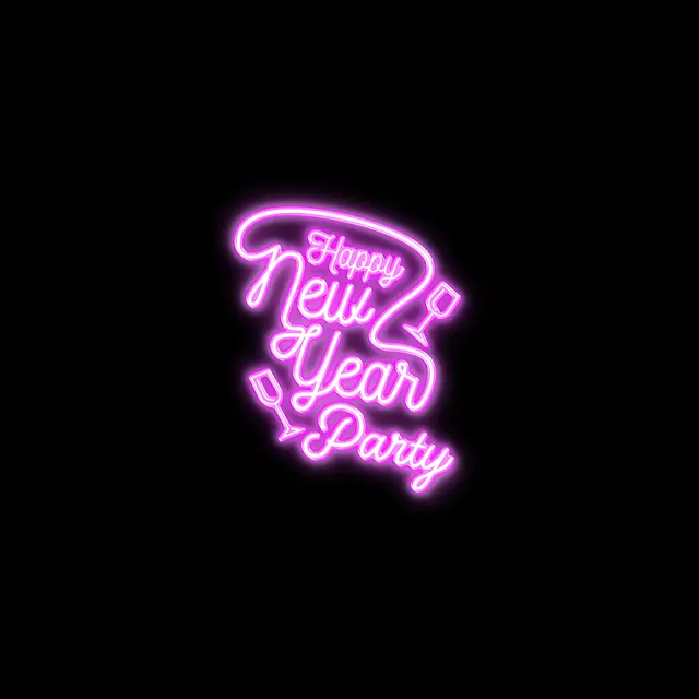 Happy New Year Party Neon Signs view 4