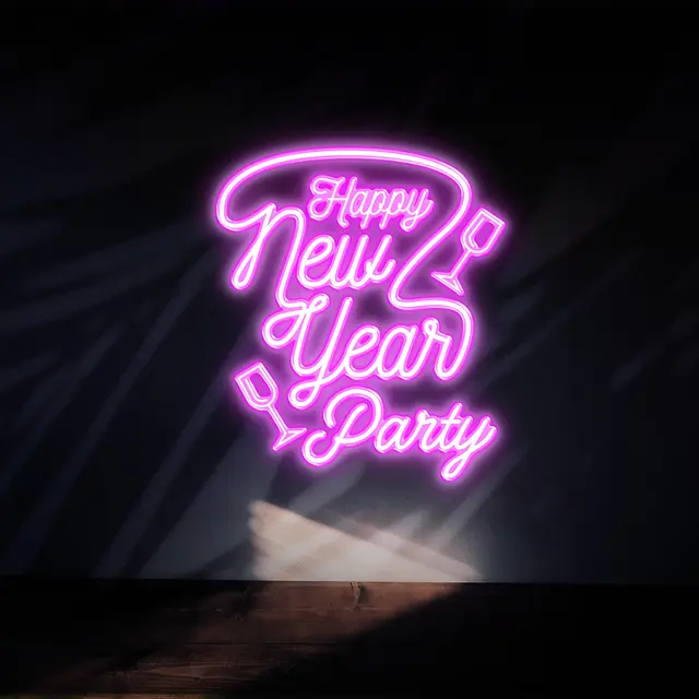 Happy New Year Party Neon Signs view 6