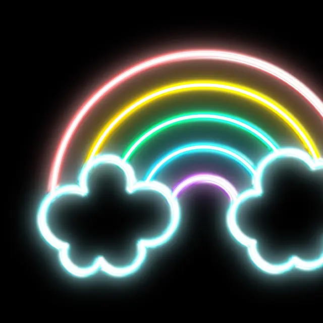 Rainbow Neon Signs view 2