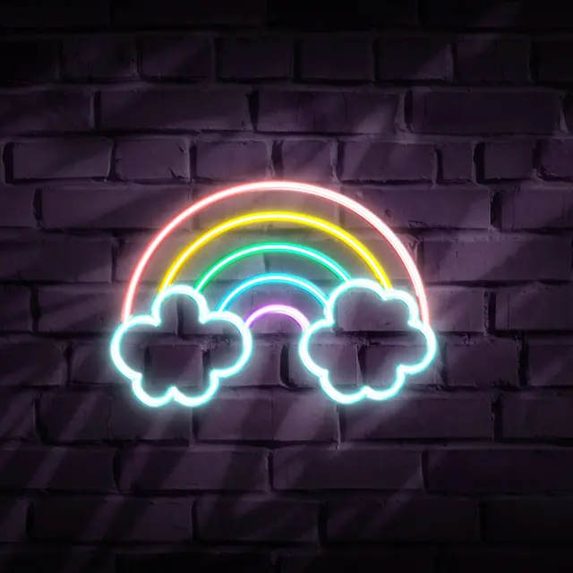 Rainbow Neon Signs view 5