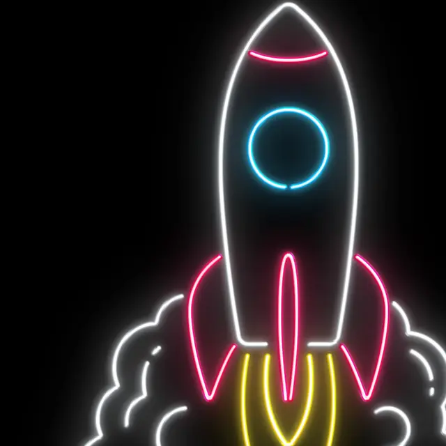 Rocketship Neon Signs view 2