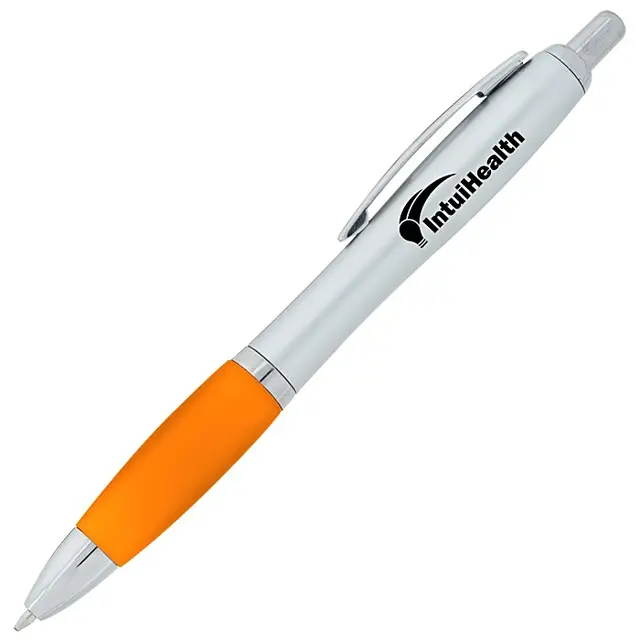 Silver with Translucent Orange