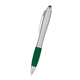Silver with Green Trim