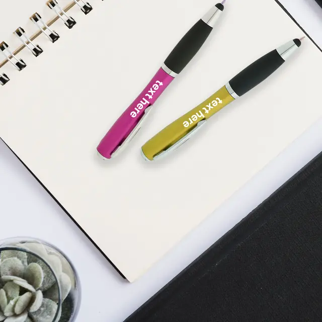 Curvaceous Stylus Ballpoint With Light Pens view 6