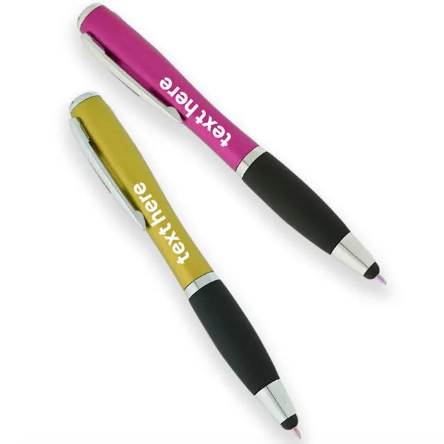 Curvaceous Stylus Ballpoint With Light Pens view 5