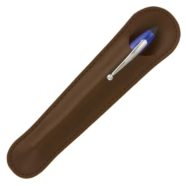 Brown Leatherette Pouch