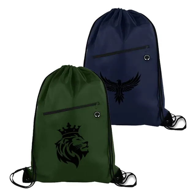 Zipper Drawstring Bags view 3