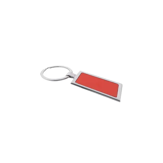 Colored Rectangle Metal Keychains view 3