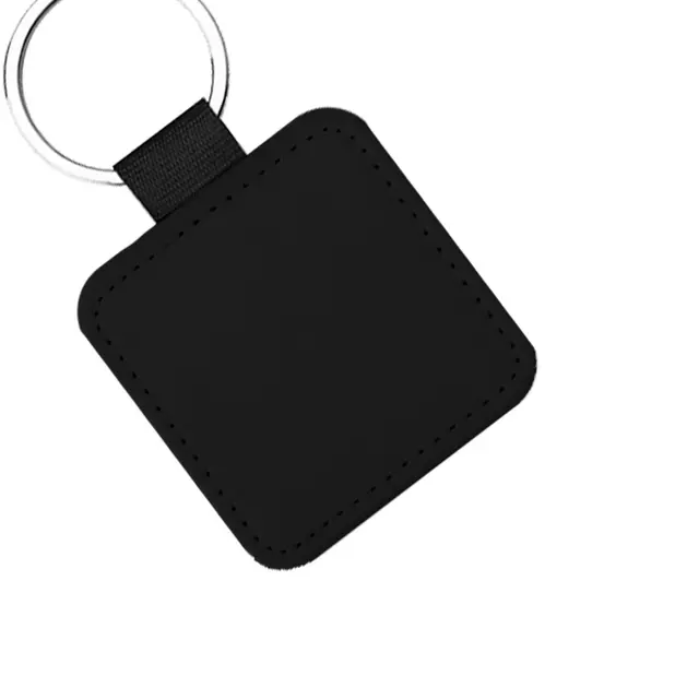 Square Leather Keychains view 2