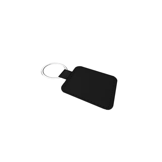 Square Leather Keychains view 3