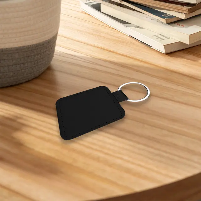 Square Leather Keychains view 5