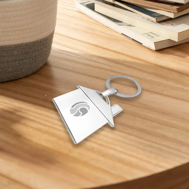 House Shaped Metal Keychains view 5