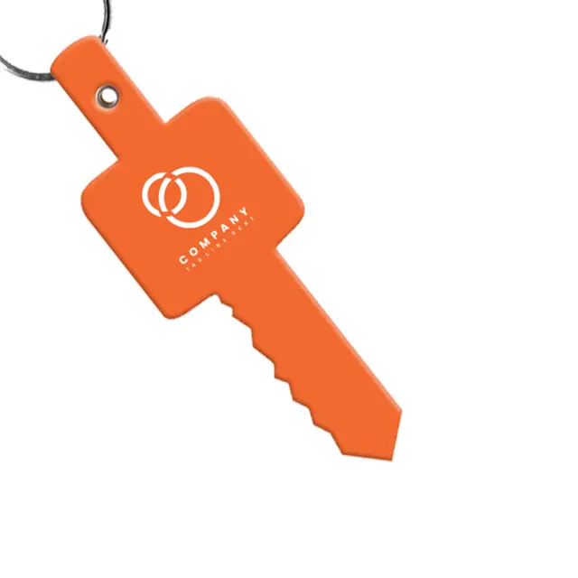 Key Shape Flexible Keychains view 2