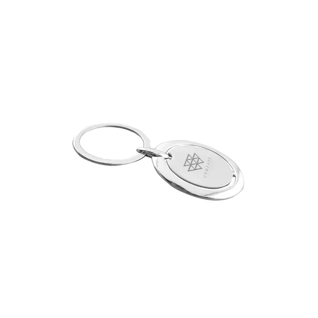Spinning Circle Metal Keychains view 3
