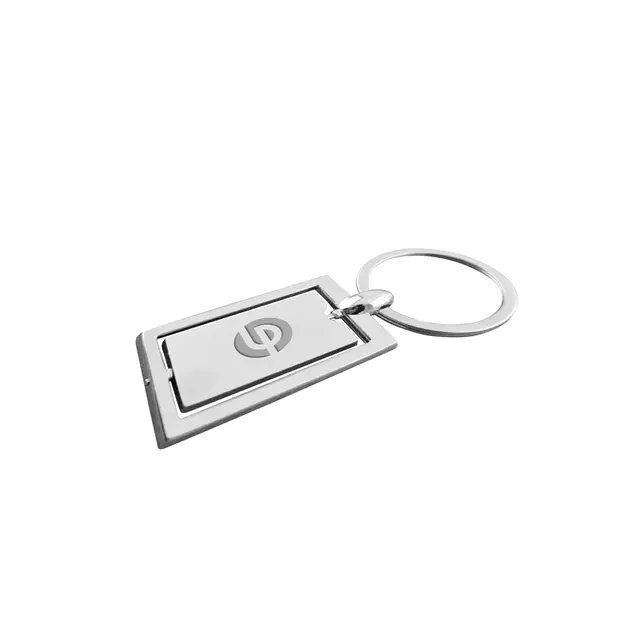 Spinning Square Metal Keychains view 4