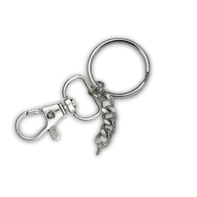 Silver Split Ring + Lobster Claw