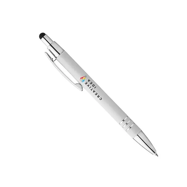 Custom Serena Stylus Soft Touch Pens - Full Color view 3