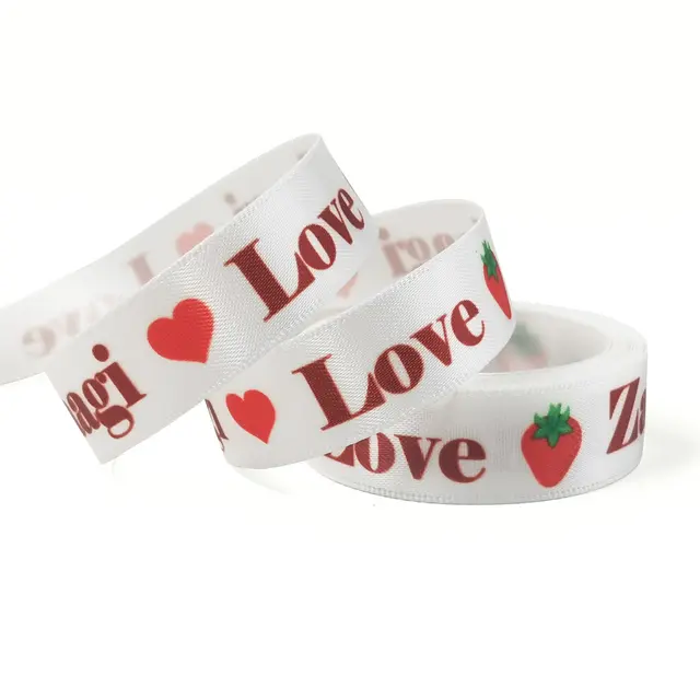Custom Heat Transferred Satin Ribbons 10 yard view 9