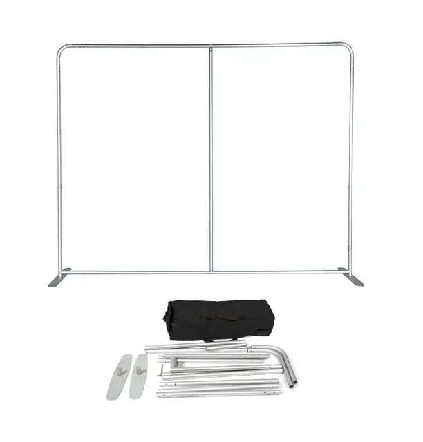 Custom Straight Tension Fabric Backdrop Media Wall view 5