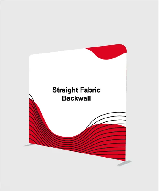 Custom Straight Tension Fabric Backdrop Media Wall view 6