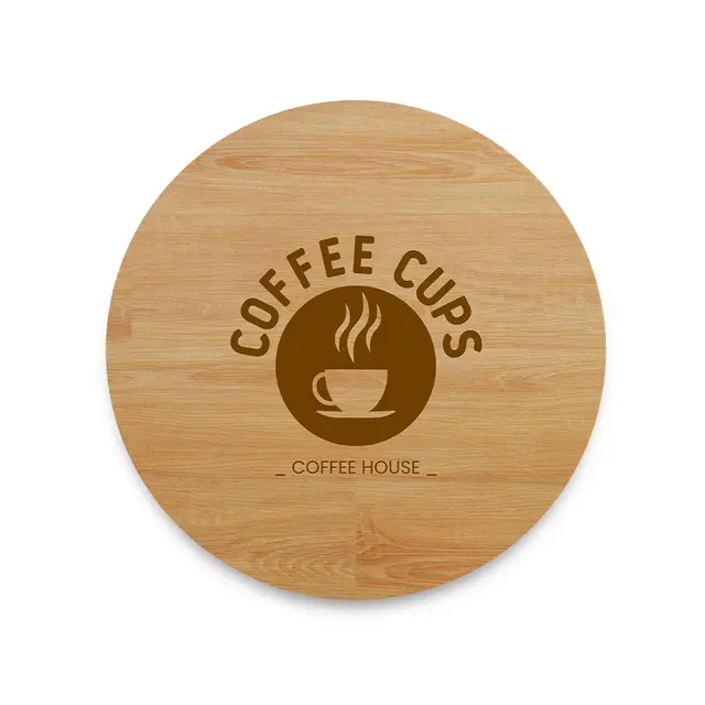 Custom Bamboo Coaster view 2