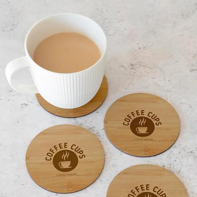 Custom Bamboo Coaster view 3