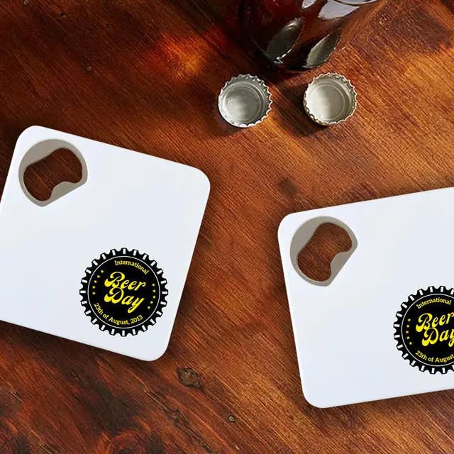 Customized Bottle Opener Coaster view 3