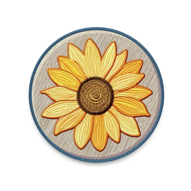 Custom Cotton & Linen Embroidered Coasters view 2