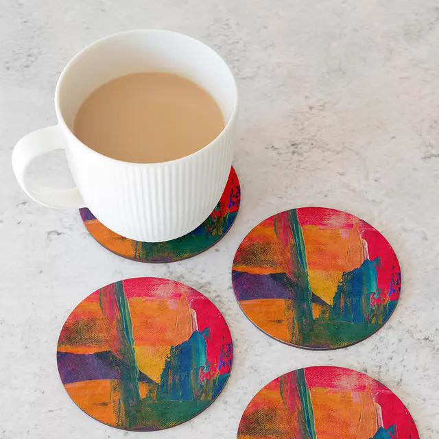 Custom Hard Diatom Mud Coaster view 3