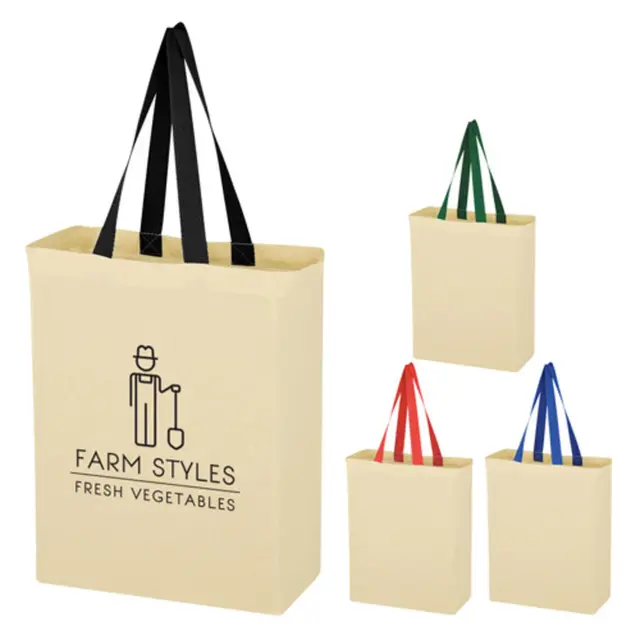 Cotton Tote Bags (Natural) view 2