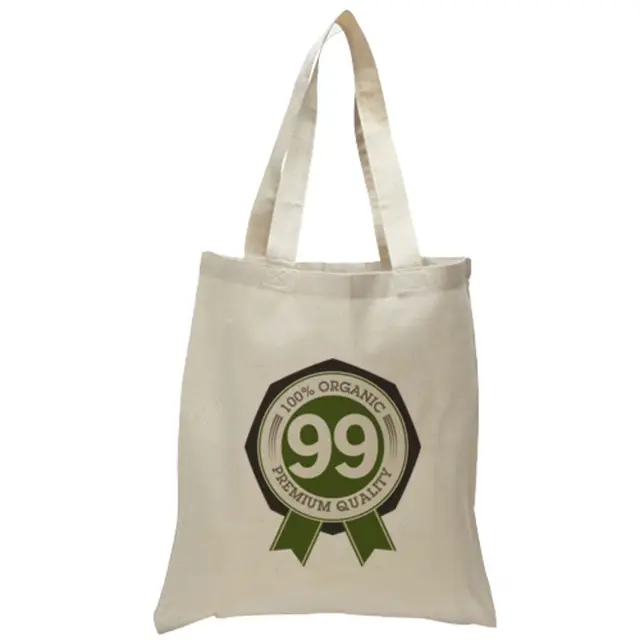 Economy Cotton Tote Bags (Natural) view 2