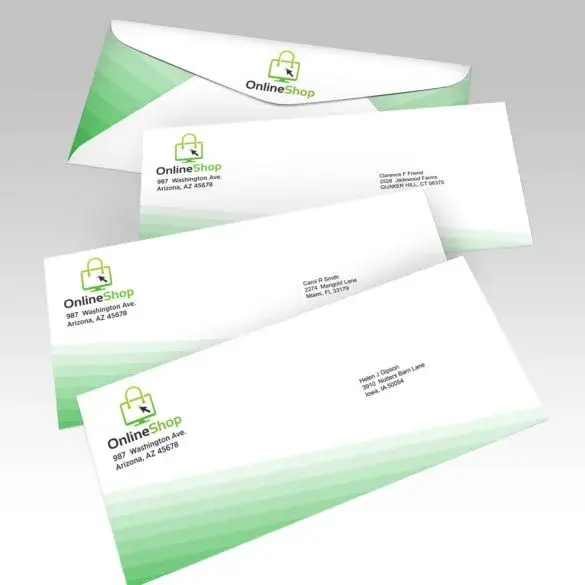 Custom Variable Addressing Envelopes view 1