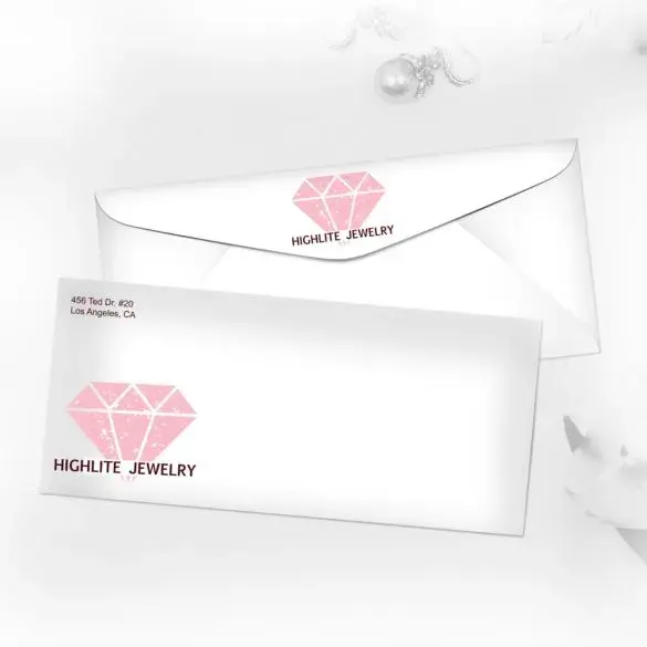 Custom Linen Uncoated Envelopes view 3