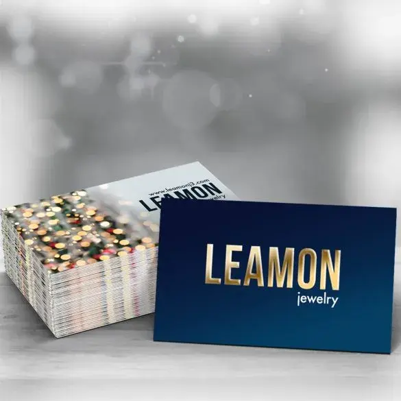 Custom Raised Foil Business Cards view 2