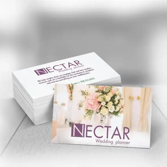 Custom Linen Uncoated Business Cards view 3