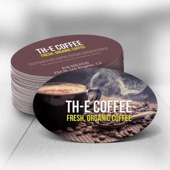 Custom Oval Business Cards view 3