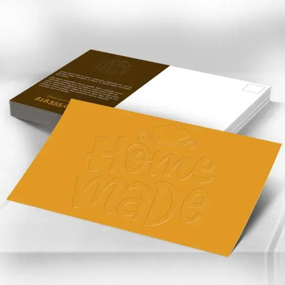 Custom Raised Spot UV Postcards view 3