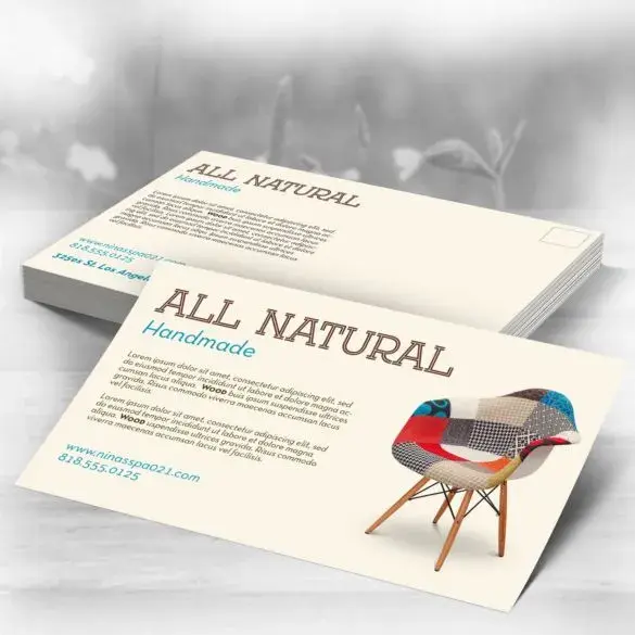 Custom Natural Postcards view 3