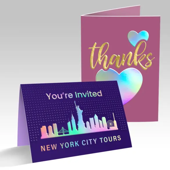 Custom Dual Raised Greeting Cards view 3