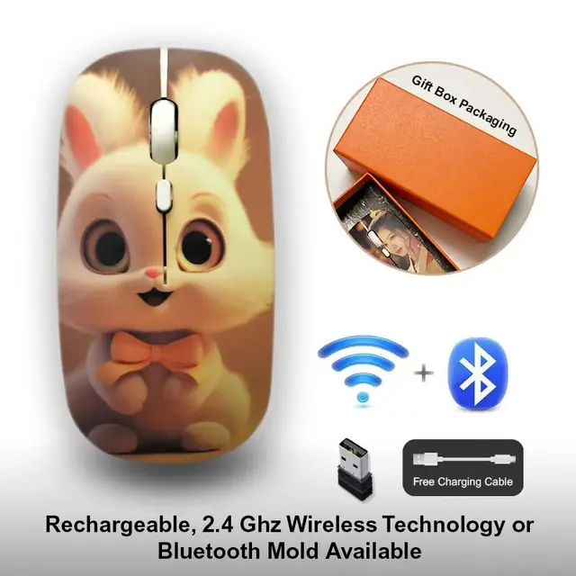 Custom Printed Wireless Mouse view 2