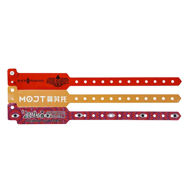 Custom Wide Vinyl Wristbands view 3
